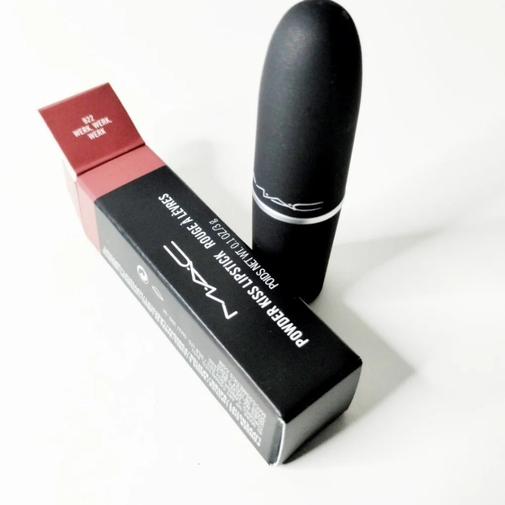 MAC Cosmetic Powder Kiss‎ Lipstick 922 Werk, Werk, Werk full size